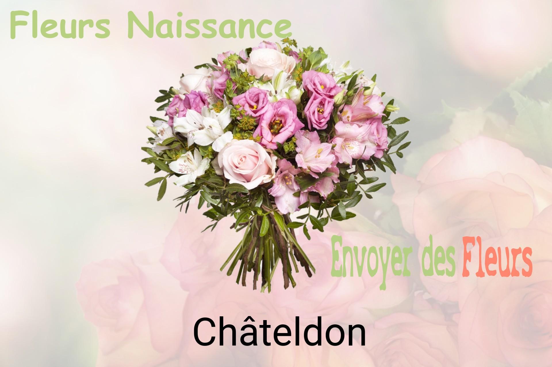 Bouquet de fleurs de naissance livré à Châteldon